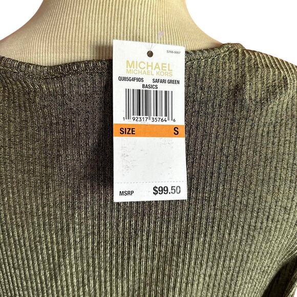 Womens Shirt Size Small Green Long Sleeve Earthy Boho Professional Office Siren - Picture 2 of 8